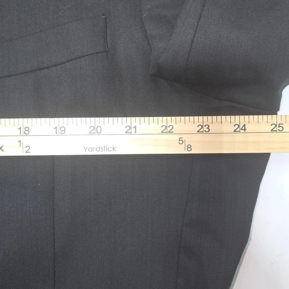 Jos. A. Bank Mens 50L Black 100% Wool 3-Button Blazer Sport Coat Jacket